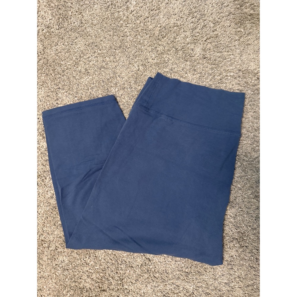 Old Navy Active Balance Legging Go-Dry Blue High Waisted 3/4 Crop Leggings L/XL